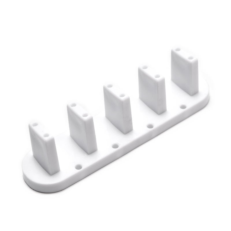 Rolabling 3pcs False Nail Art Tips Practice Display Stand Tool with 10 pcs False Nail Tips for Gel Nail Polish DIY Nail Training Tools (White) - Image 5